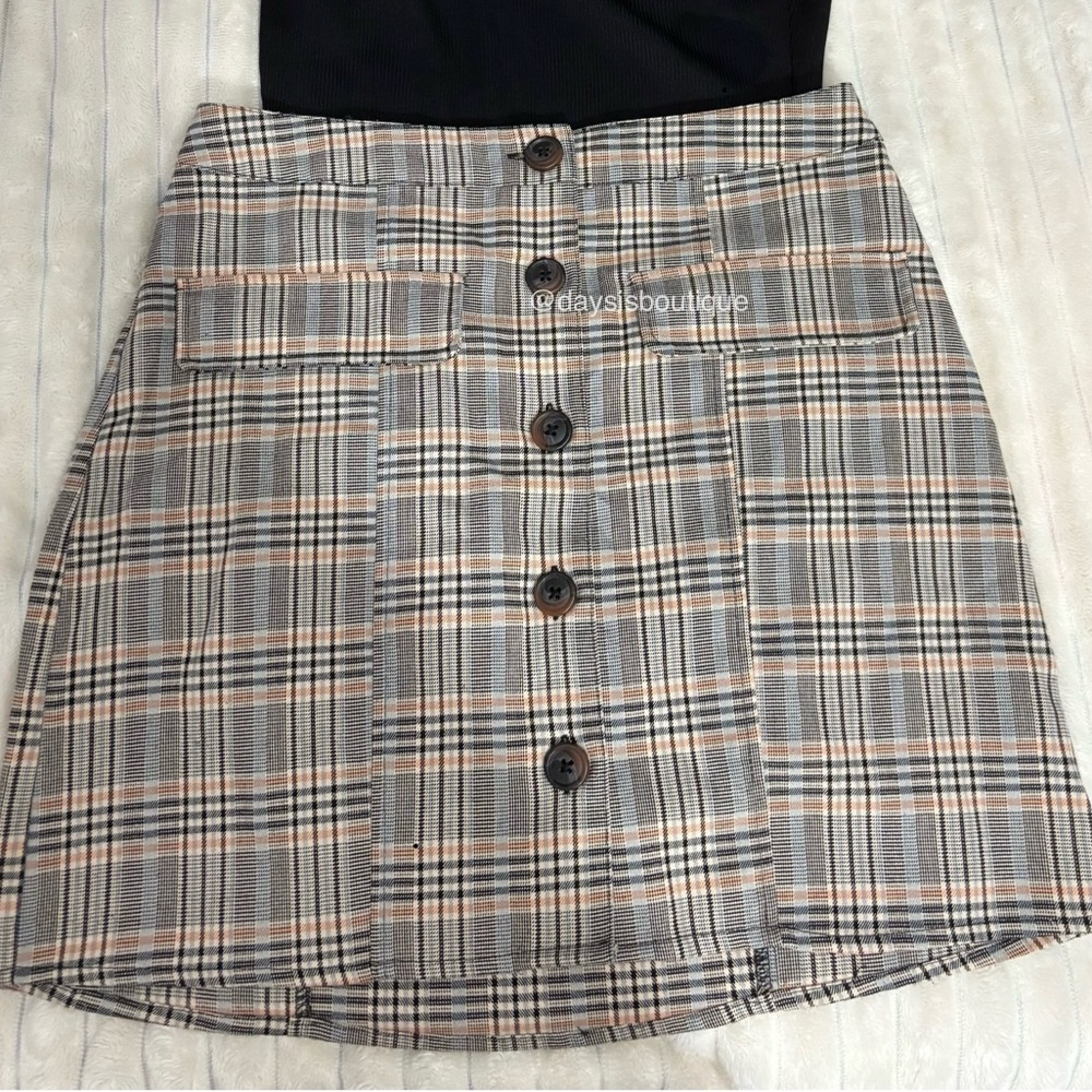 Urban Outfitters Gray A-Line Mini Skirt
